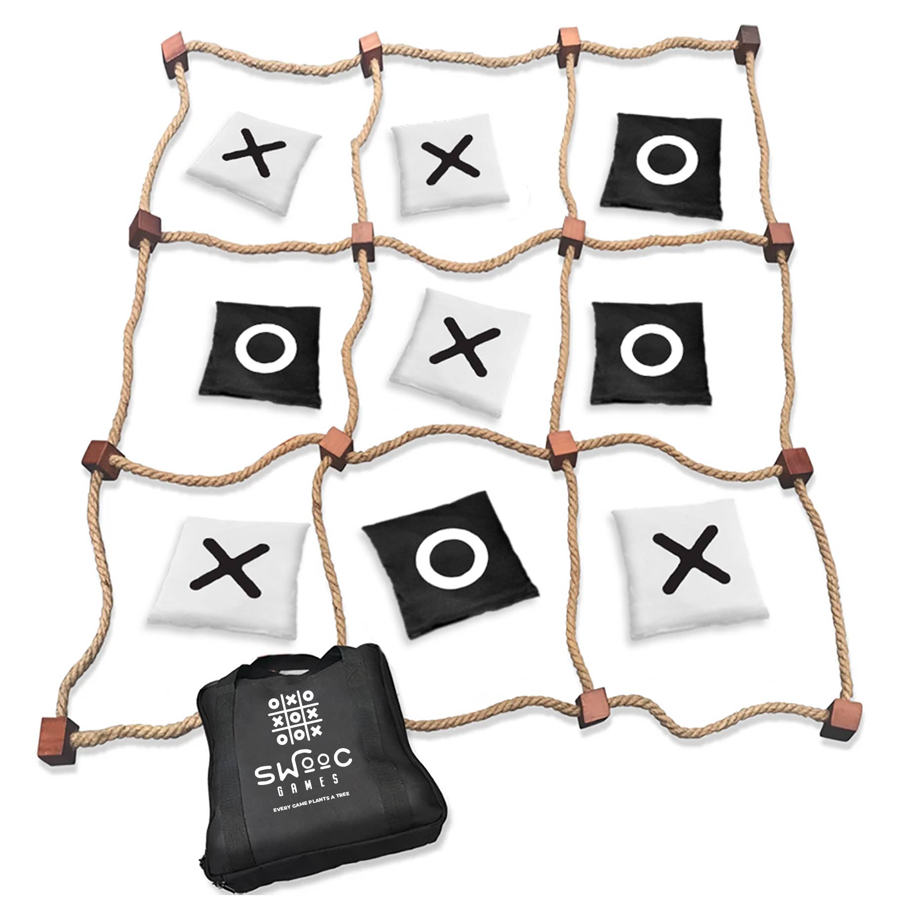 YardGames Outdoor Wood Tic-tac-toe with Case in the Party Games department  at