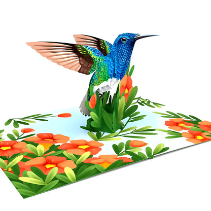 Wonder Paper Art - Hummingbird 3D Pop Up Card