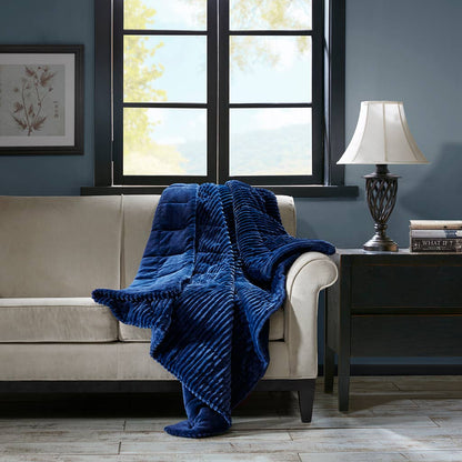 Corduroy Plush 60x70" Winter Throw Blanket 4 Colors: Grey