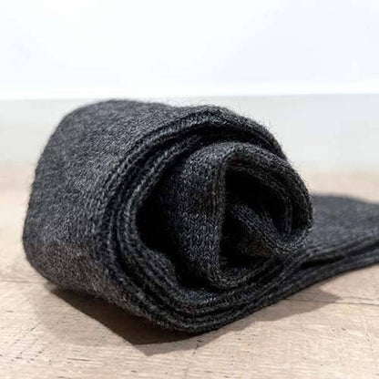 Alpaca Socks - Business - Charcoal: Size Large