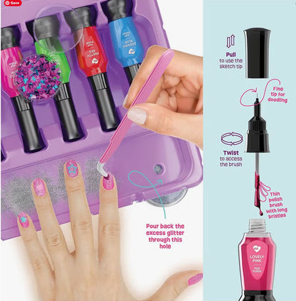 Surreal Brands - Nail Art Studio for Girls - Nail Polish Kit