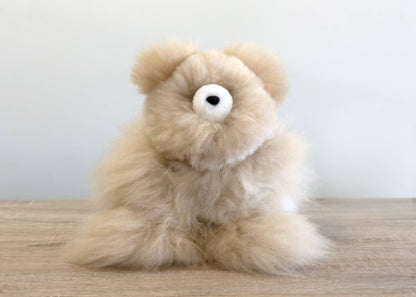 10" Small Alpaca Stuffed Animal - Bear