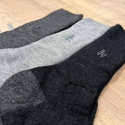 Alpaca Socks - Business - Charcoal: Size Large