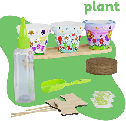 Dan&Darci - Cast, Paint & Plant Kit for Kids &