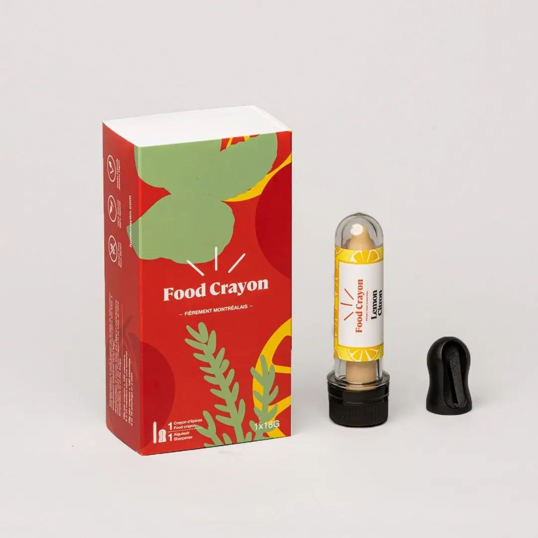 Food Crayon - Lemon - Single Box (1 Food Crayon + 1 Sharpener)
