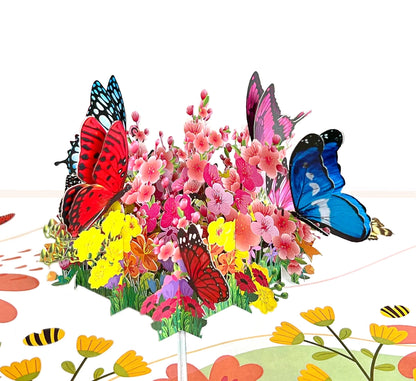 Wonder Paper Art - Spring Butterflies 3D Pop Up Card
