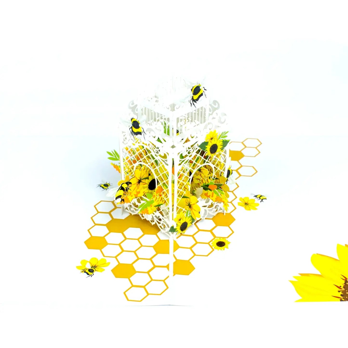 Wonder Paper Art - Bees 3D pop up Card/Will Mail For You