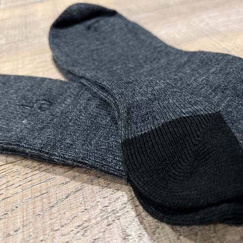 Alpaca Socks - Business - Charcoal: Size Large