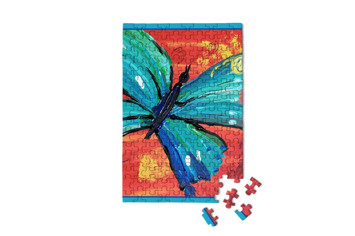 Micro Puzzles - Yellow Butterfly MicroPuzzle  Mini Jigsaw Puzzle