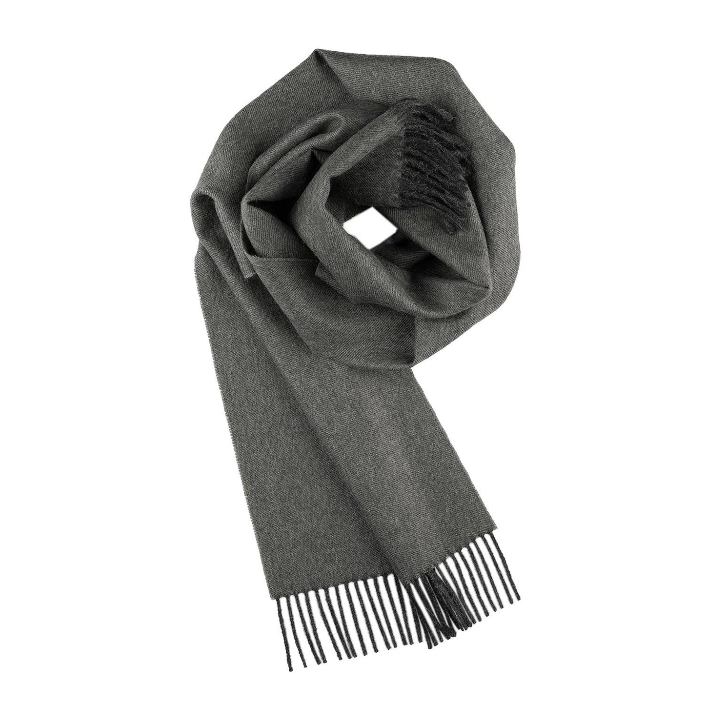 100% Baby Alpaca Scarf - Carbon