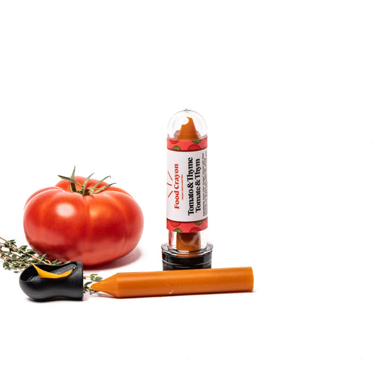 Food Crayon - Tomato & Thyme - Single Box (1 Food Crayon + 1 Sharpener)
