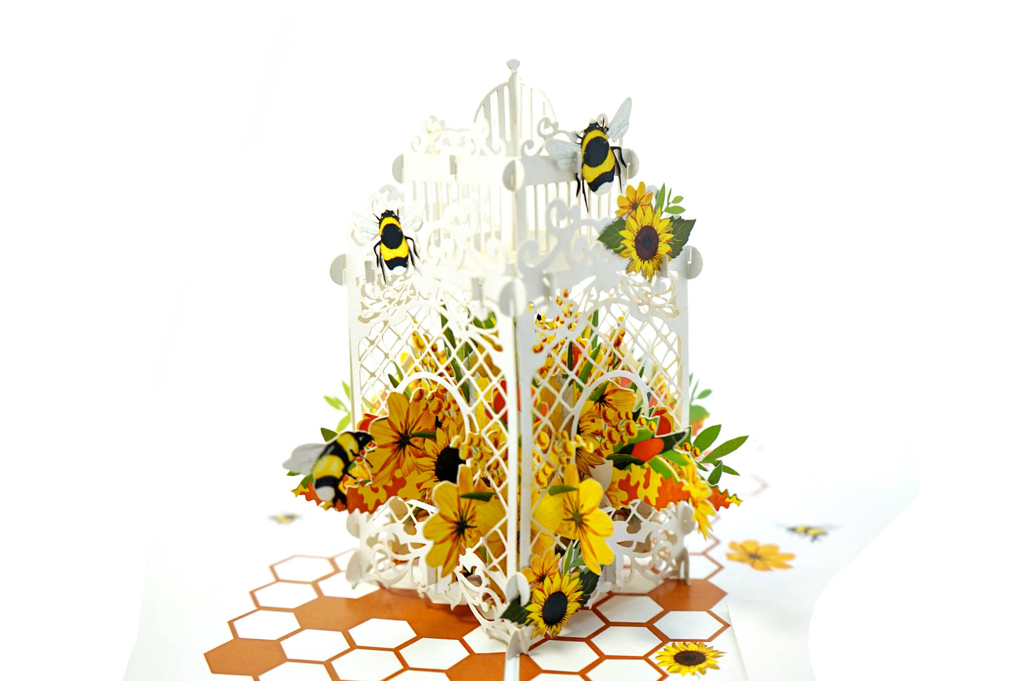 Wonder Paper Art - Bees 3D pop up Card/Will Mail For You