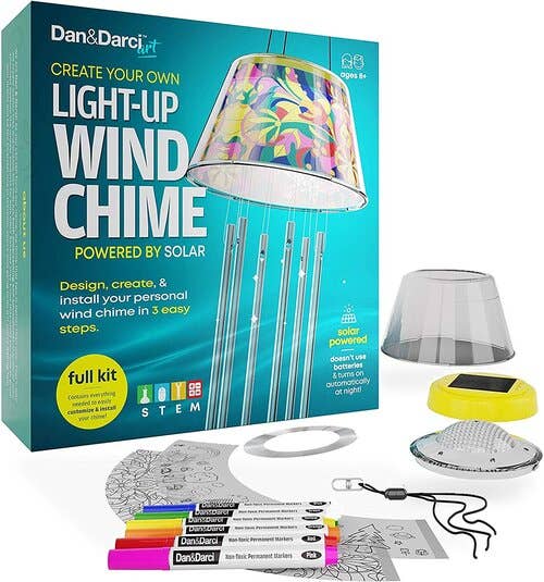 Dan&Darci - Solar Powered Light-Up Wind Chime Kit
