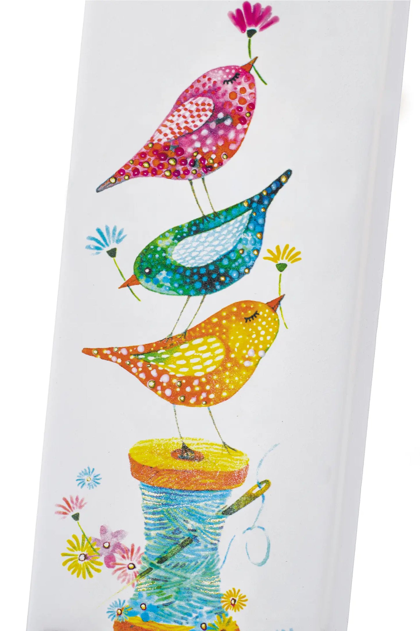 Flatyz Candles - Flat Hand-crafted Candle - Birds on a Sewing Spool