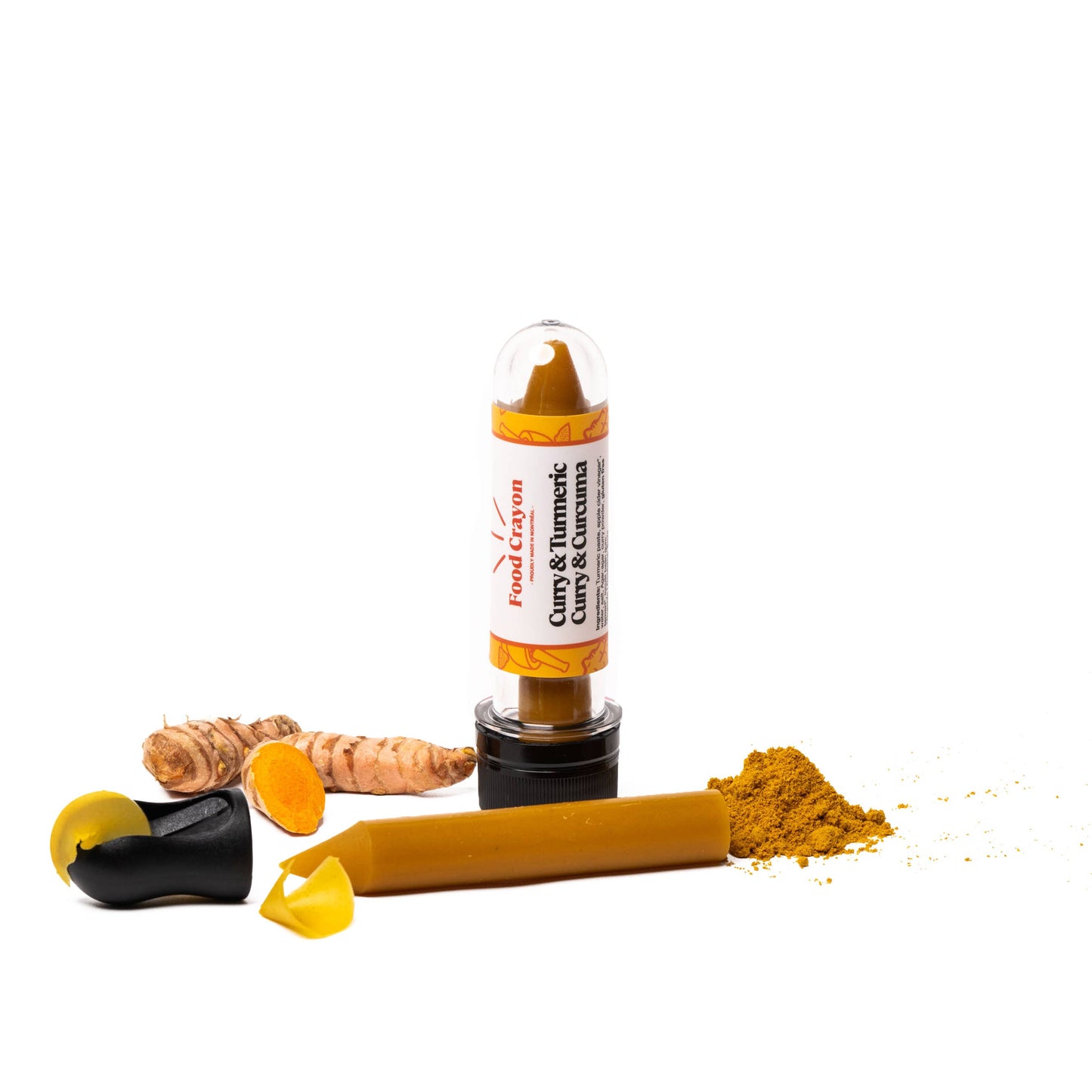 Food Crayon - Curry & Turmeric - Single Box (1 Food Crayon + 1 Sharpener)