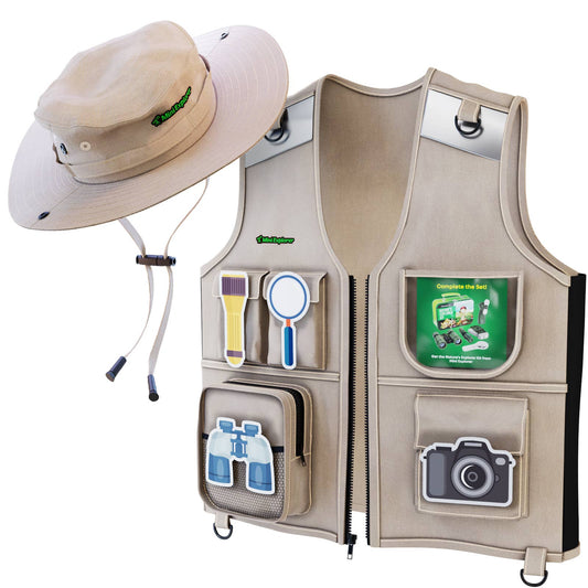 Dan&Darci - Kids Explorer Vest and Hat Costume