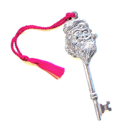 House of Morgan Pewter - Magical Santa Key Ornament - Christmas Eve Gift for Child