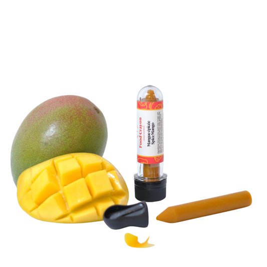 Food Crayon - Spicy Mango - Single Box (1 Food Crayon + 1 Sharpener)