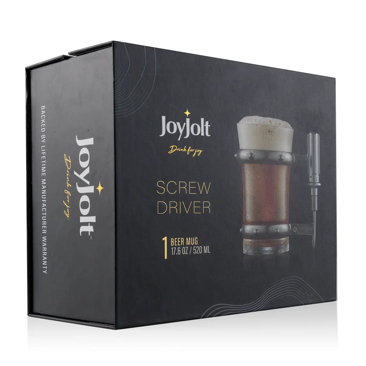 JoyJolt - Screwdriver Glass Beer Mug, 17 oz